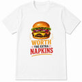 Cheeseburger Worth Extra Napkins Retro Fast Food Graphic product image 1