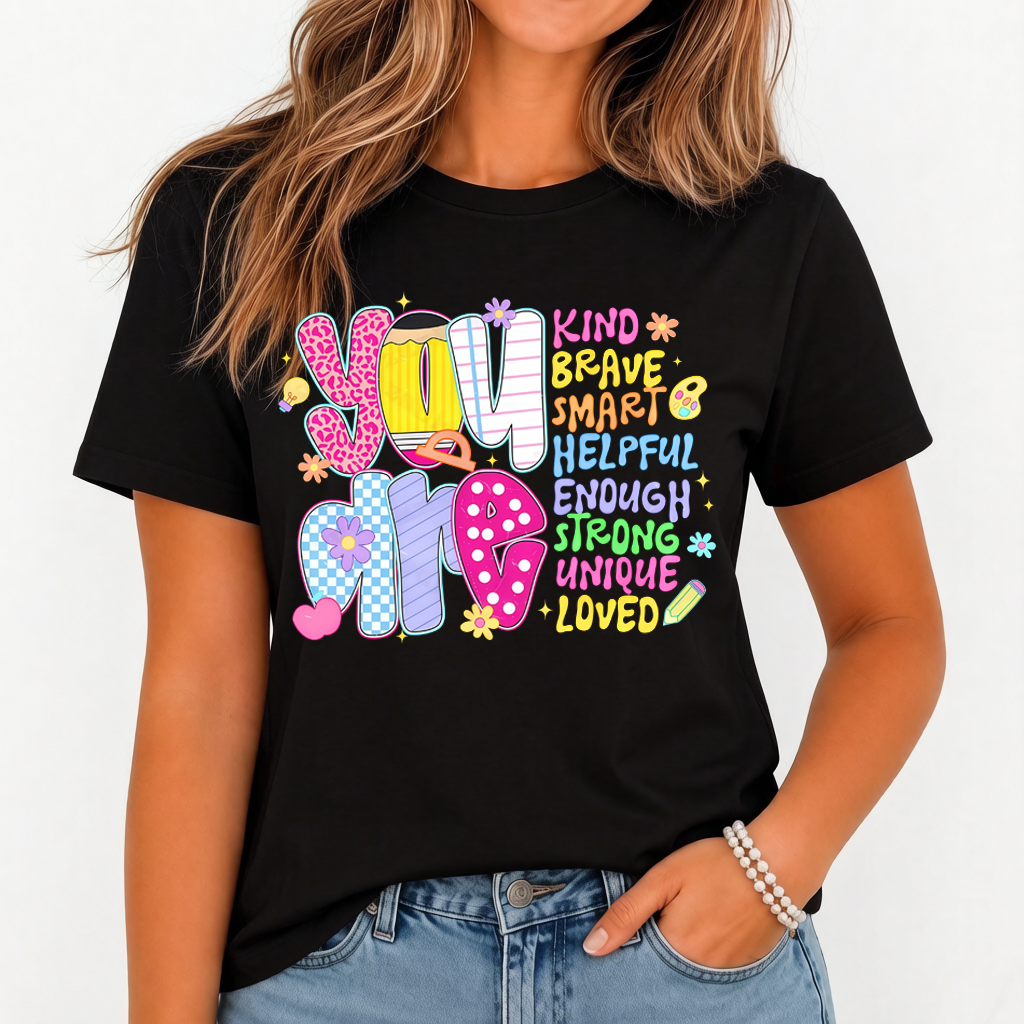 Women's Inspirational T-Shirt With "You Are Brave Smart product image 7