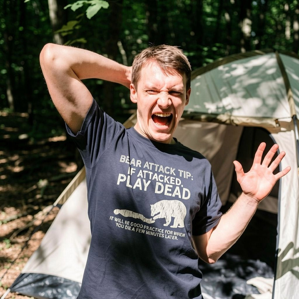 Bear Attack Tip Men's T Shirt product image 2