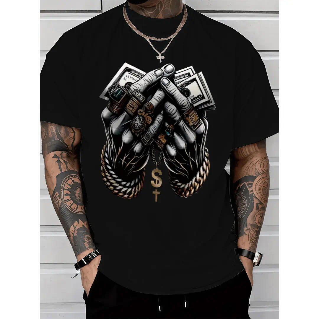 Men's Comfort-Fit Cotton Tshirt - Menswear Crew Neck Top product image 2