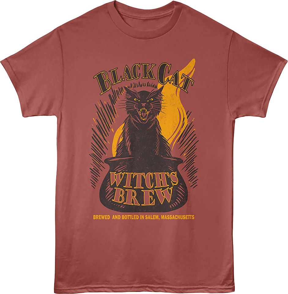 Black Cat Witch's Brew Salem Massachusetts T-Shirt product image 1