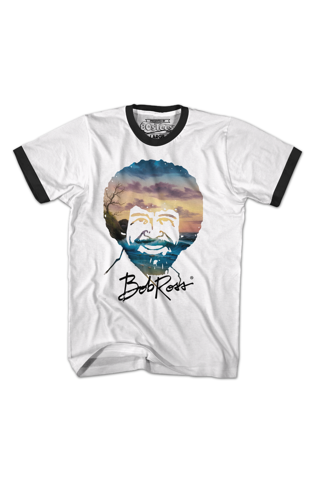 Bob Ross Sunset Ringer Shirt product image 2