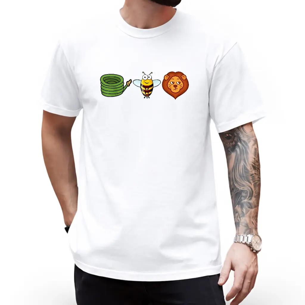 Hose Bee Lion Mens T Shirts Cotton Short Sleeve T-Shirt product image 2