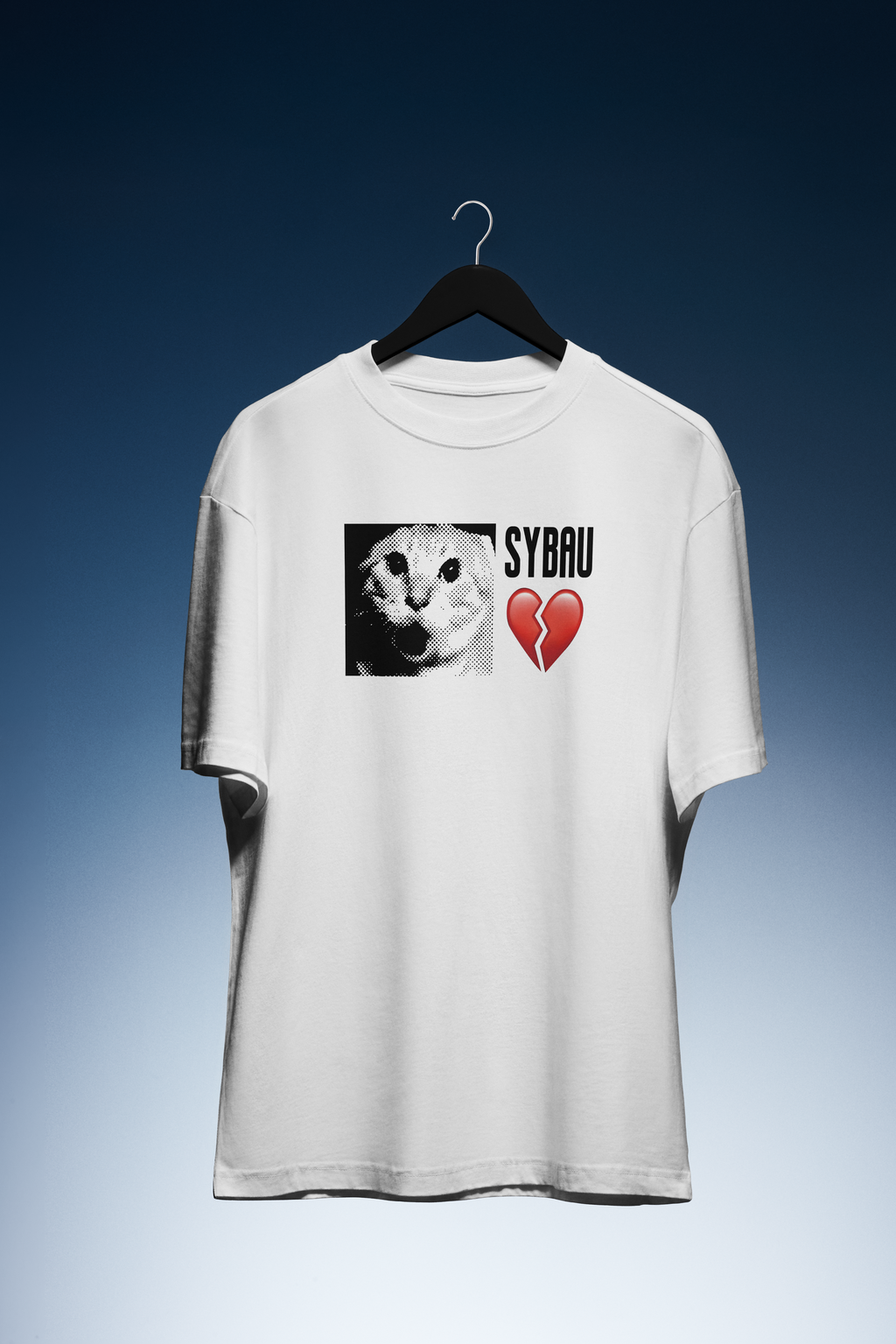 DIYANYONE Cats Meme T-Shirt: SYBAU Broken Heart product image 1