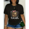 100% Cotton Teacher Life Leopard Apple Teacher's Day Back product image 1