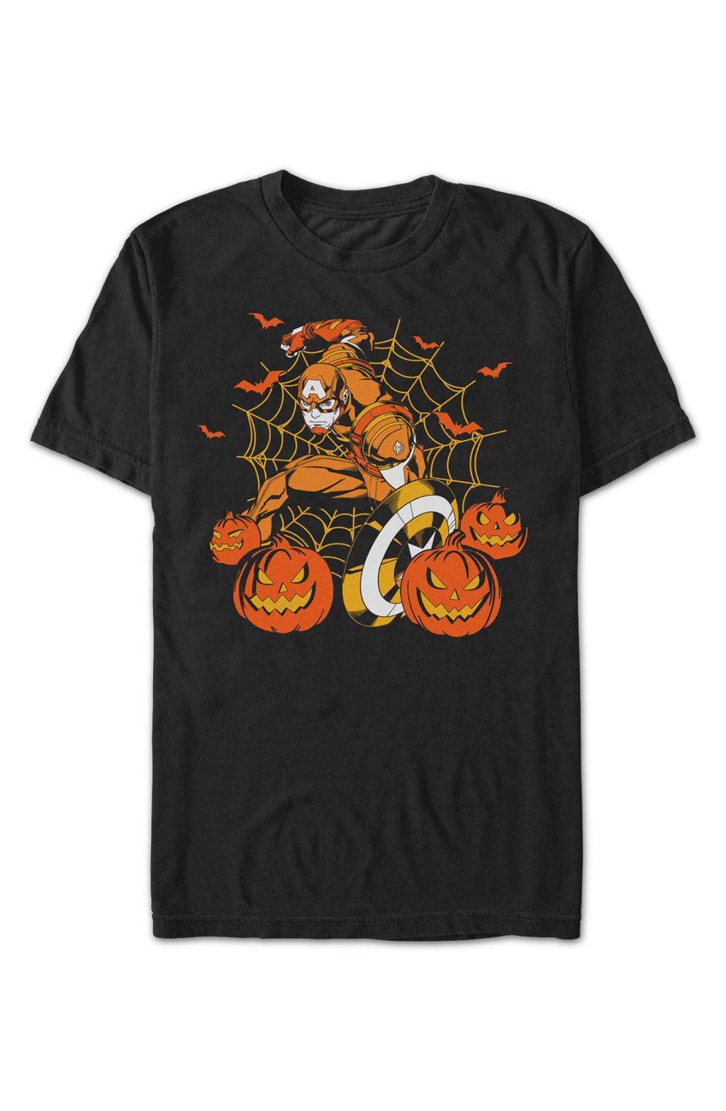Captain America Jack-o'-Lanterns Marvel Comics T-Shirt product image 2