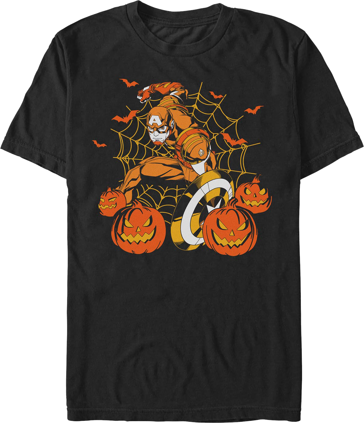 Captain America Jack-o'-Lanterns Marvel Comics T-Shirt product image 1