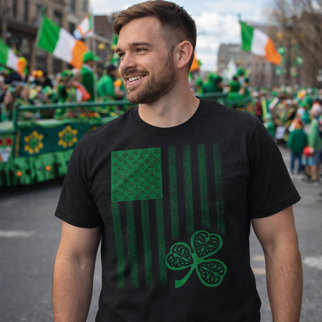 Celtic USA Flag Men's T Shirt product image 2