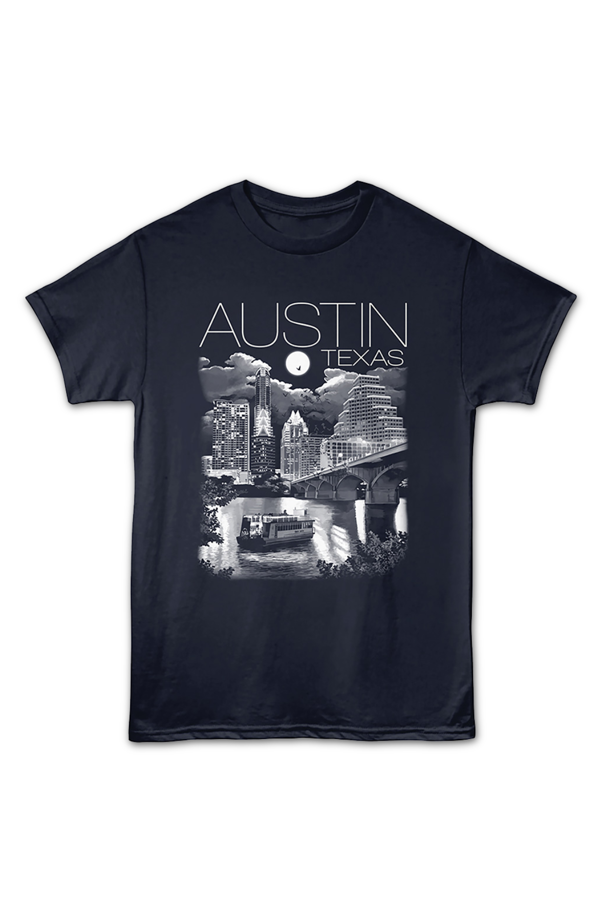 City At Night Austin Texas T-Shirt product image 2