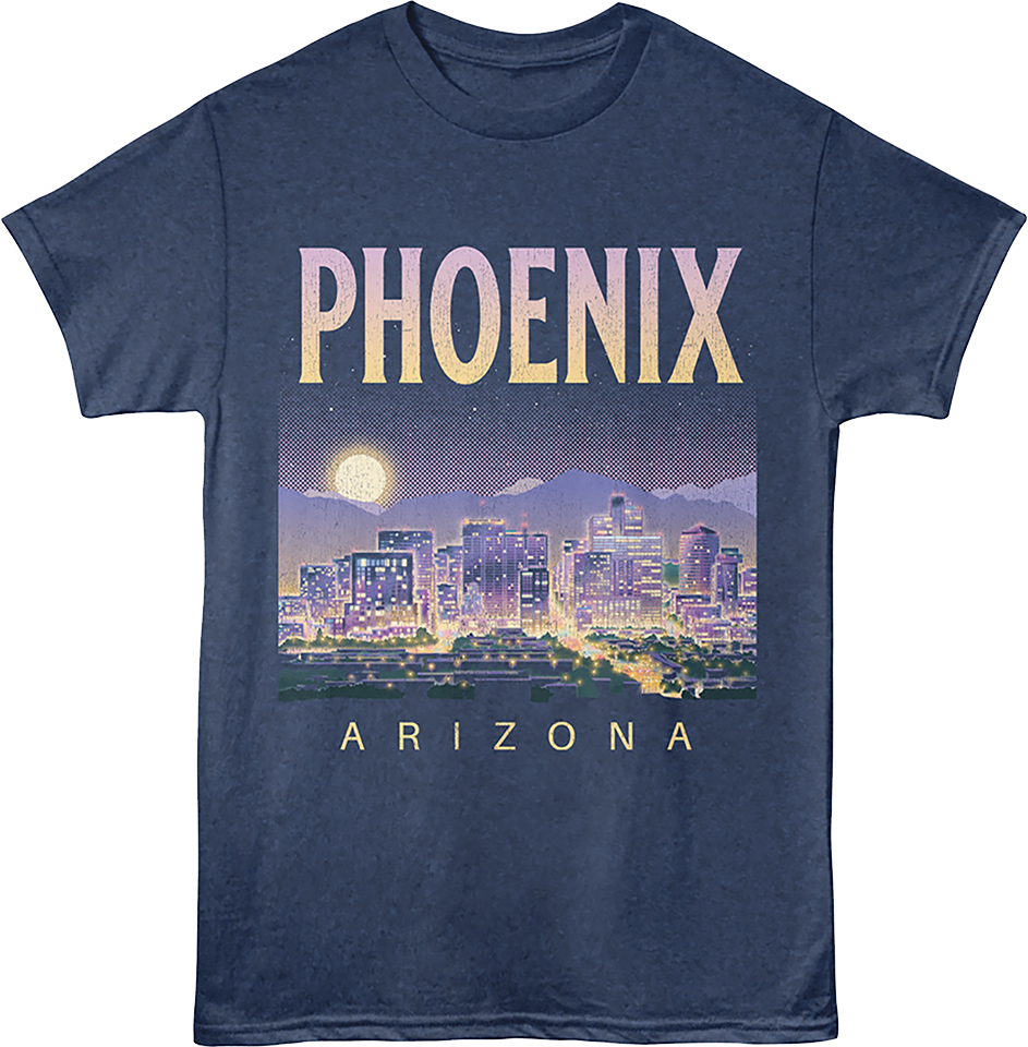 City Skyline Phoenix Arizona T-Shirt product image 1