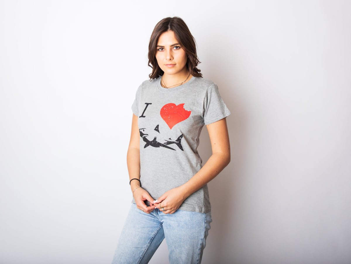 I Love Sharks Women's T Shirt product image 2