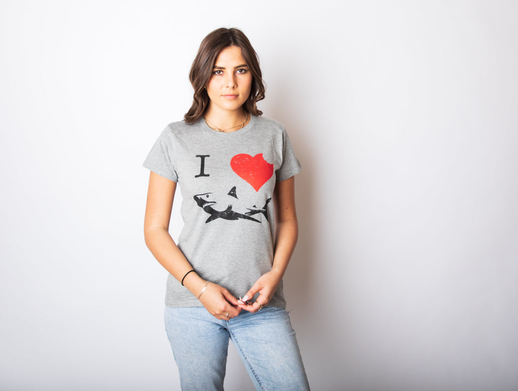 I Love Sharks Women's T Shirt product image 8