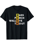 Funny Fishing Beer Graphic T‑Shirt, Bass Perch Walleye product image 1