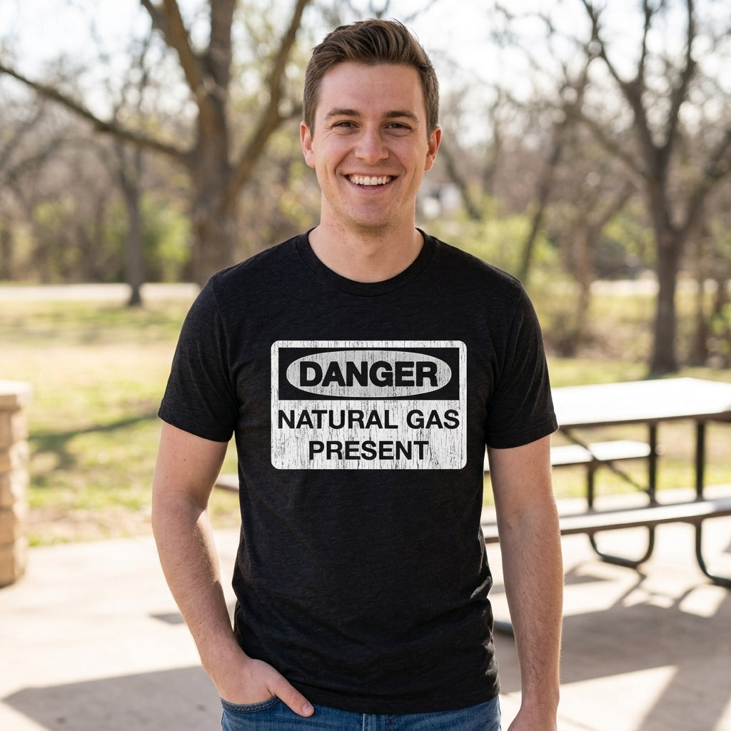 Danger Natural Gas Present Men's T Shirt product image 2