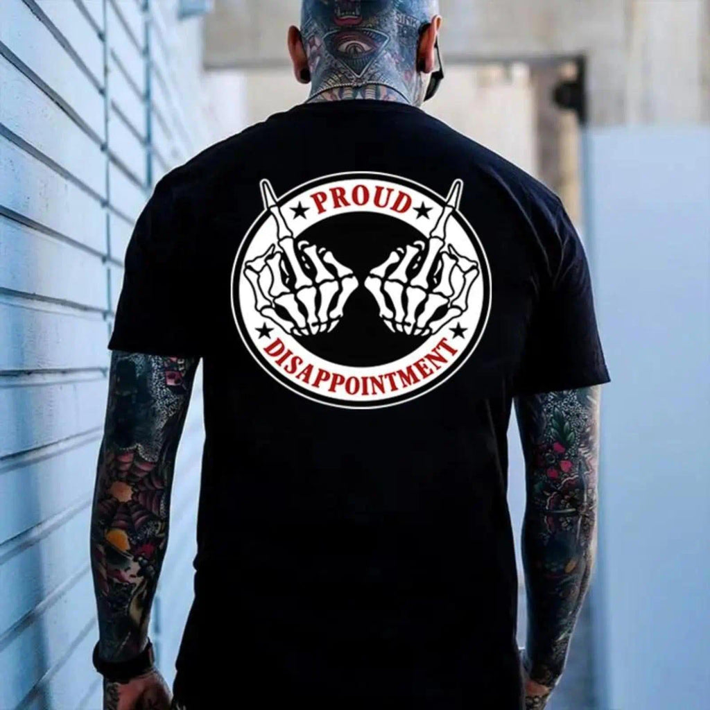 PROUD DISAPPOINTMENT Defiant Bone Hand Print Men's T-Shirt product image 1