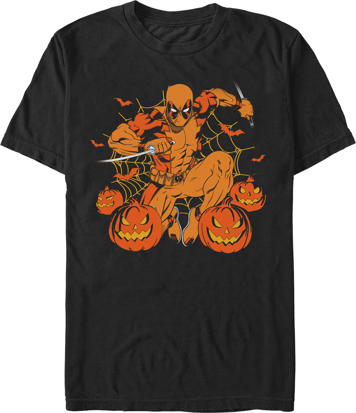 Deadpool Jack-o'-Lanterns Marvel Comics T-Shirt product image 1