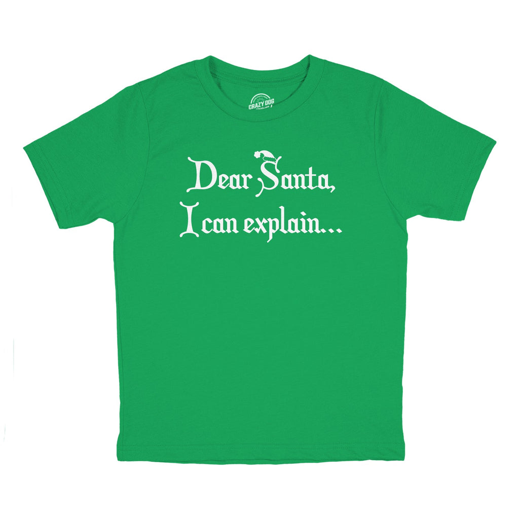 Dear Santa, I Can Explain Youth T Shirt product image 2