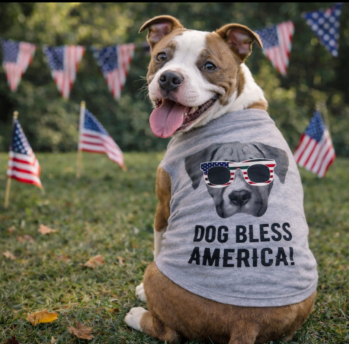 Dog Bless America Shirt product image 2