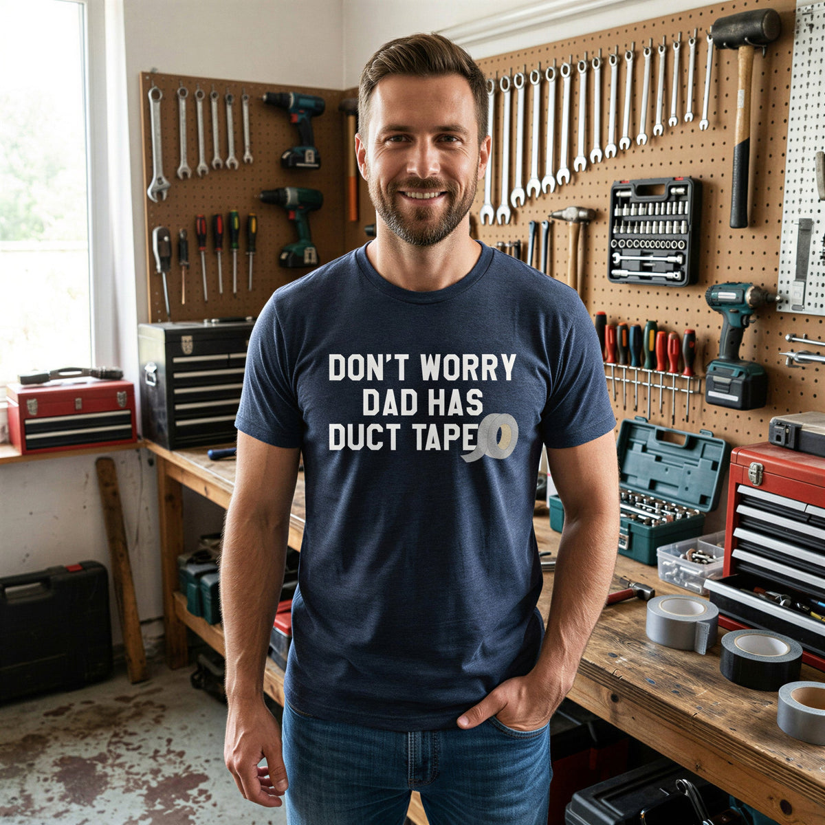Dad Has Duct Tape Men's T Shirt product image 2