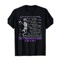 Myofibrositis Warrior Skull Pattern T-Shirt, Purple Ribbon product image 1