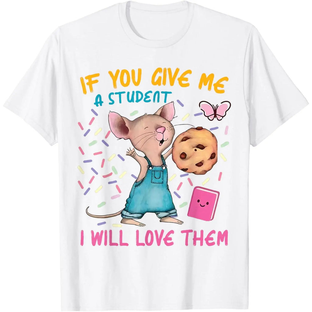 Mouse Teacher Graphic Sports Top - Light, Breathable, Soft product image 1