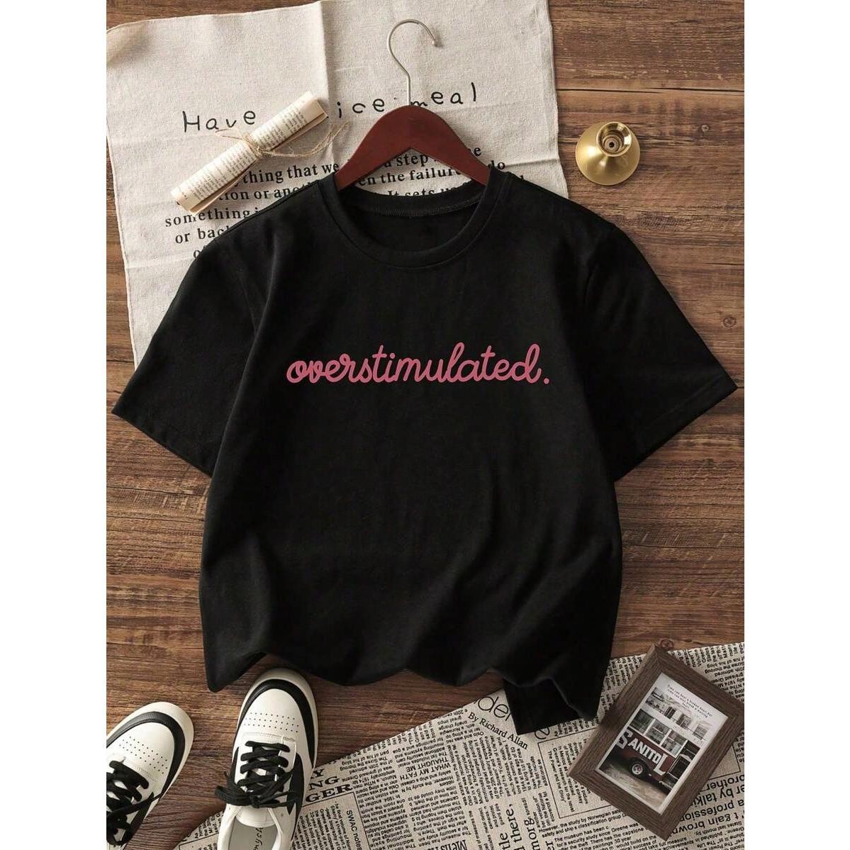 Women's Casual Short Sleeve Round Neck Printed Pattern Tee product image 11