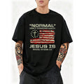Normal Isn't Coming Back Jesus Is Christian American Flag product image 1