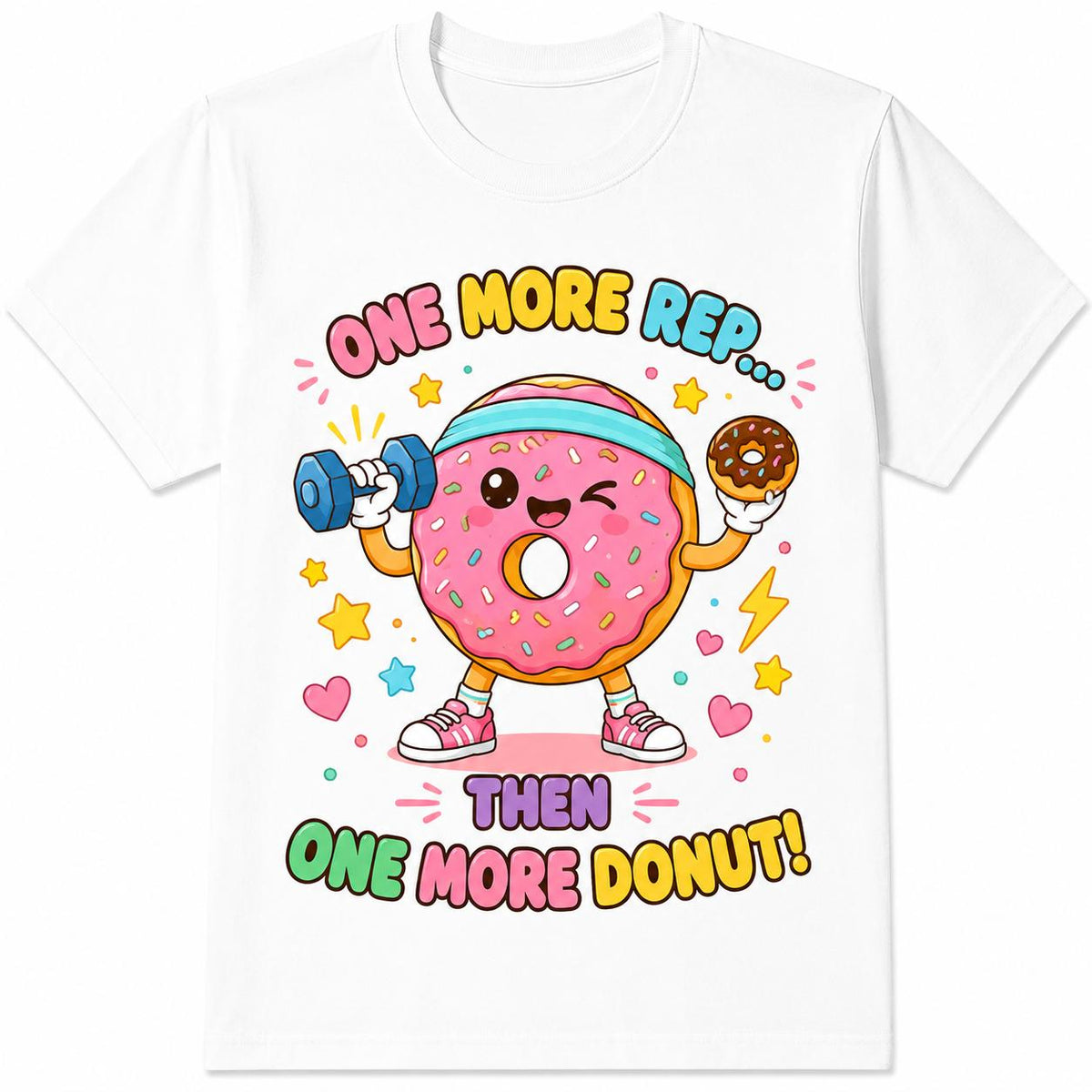 Kawaii Donut Fitness Funny Workout Cartoon Sweet Treat Gym product image 10
