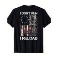 Short Sleeve Print Men's "I Don't Run I Reload" Patriotic product image 1