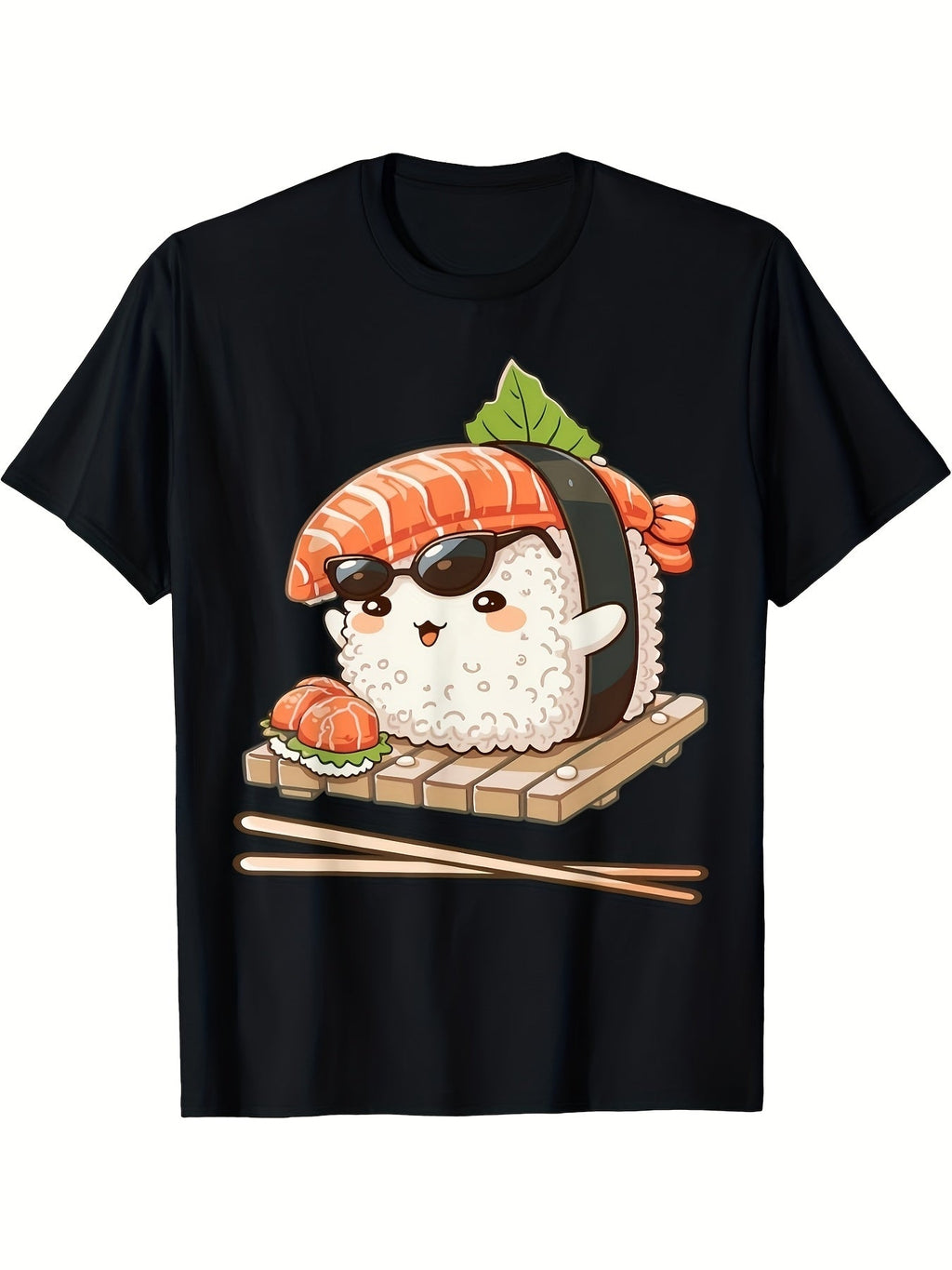 Cute Cool Sunglasses Salmon Nigiri Sushi Anime Graphic product image 2