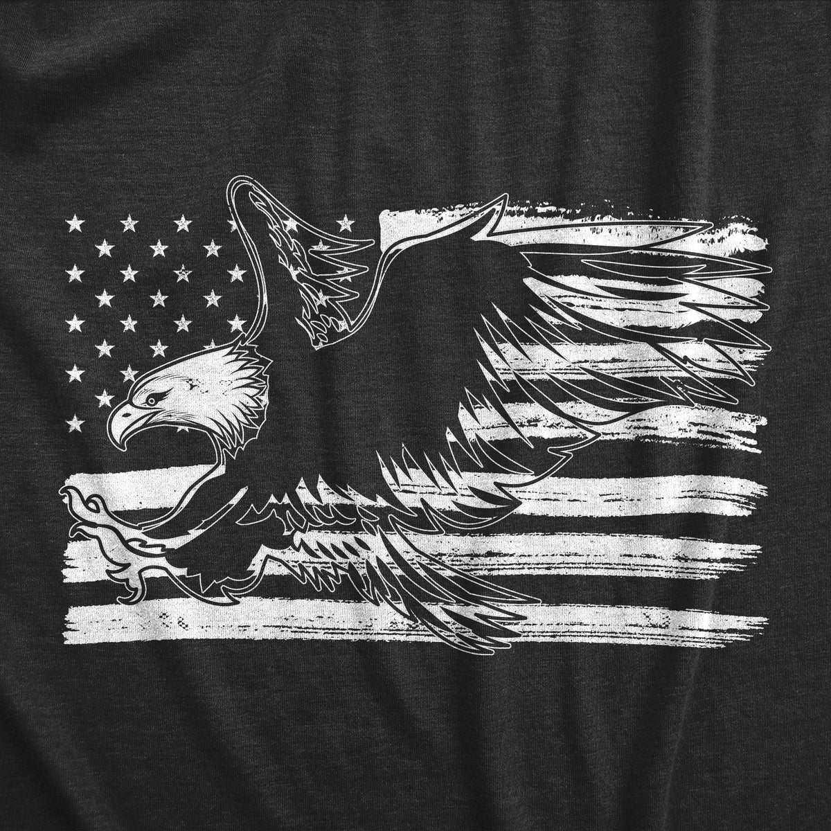 Eagle Over Grunge Flag Men's T Shirt product image 3