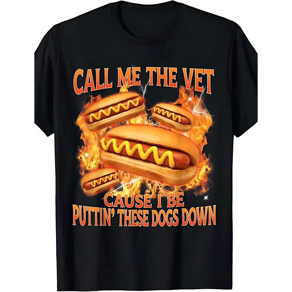 Funny Hot Dog Meme TShirt With Call Me The Vet Phrase product image 10