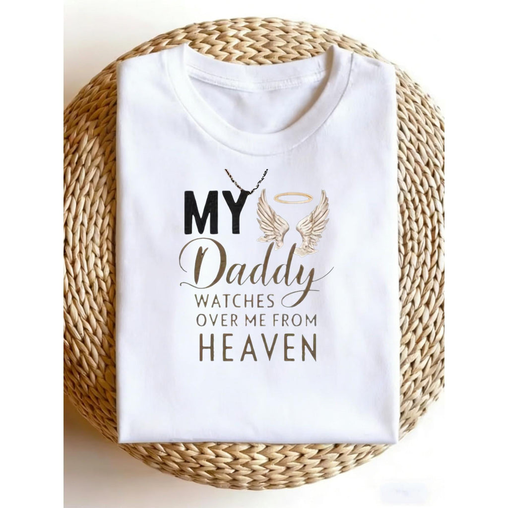 Men'S Memory T Shirt My Daddy Watches Over Me From Heaven product image 2