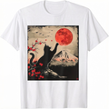 Vintage Japan Art Japanese Theme Retro Print Black Cat product image 1