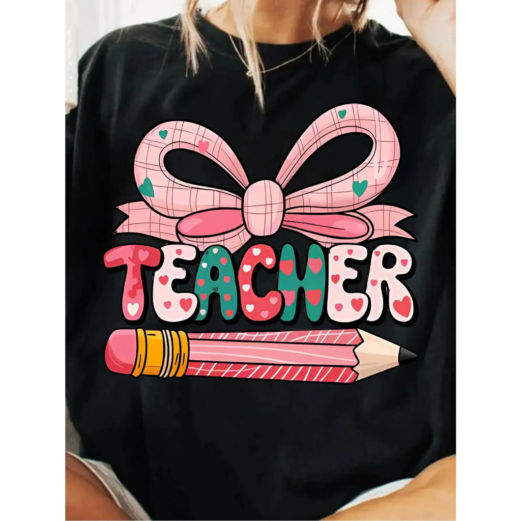 Women's Cute Teacher Appreciation Short-Sleeve Pullover Tee product image 1