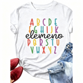 Elemeno ABC Alphabet Graphic T‑Shirt for Women, Retro product image 1