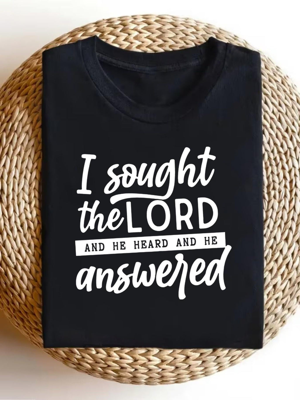 Faith Inspirational Quote Graphic T‑Shirt for Women product image 1