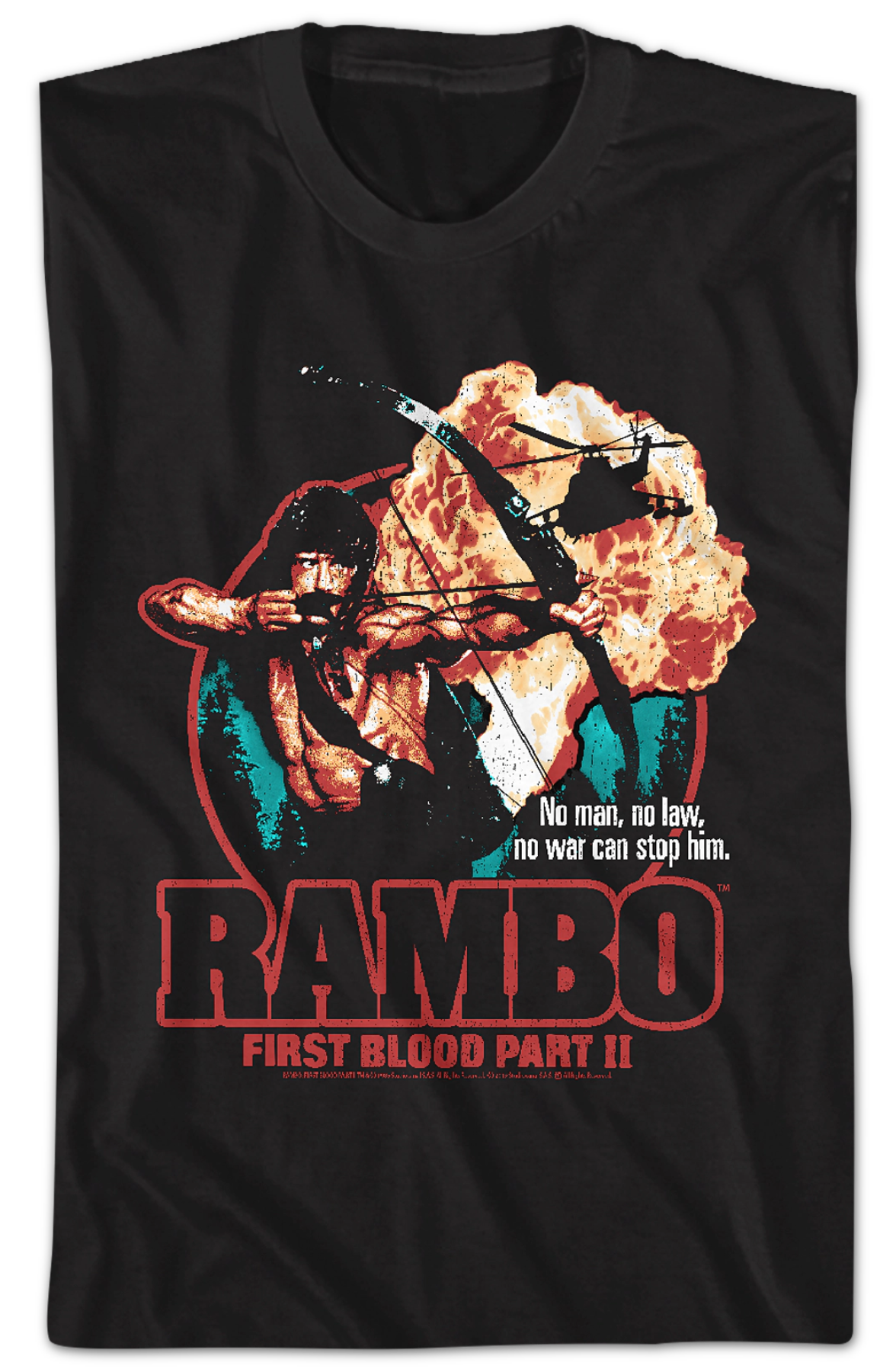 First Blood Part II Collage Poster Rambo T-Shirt