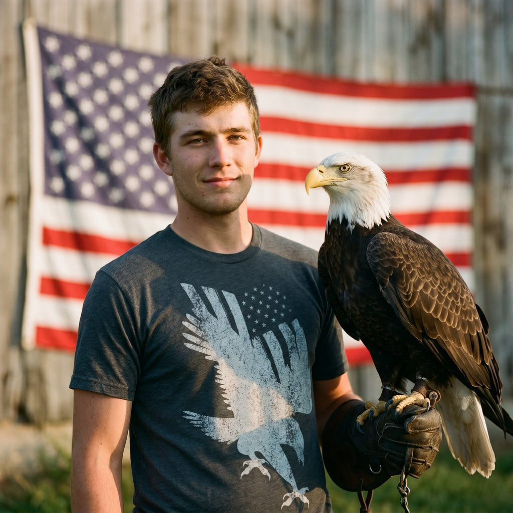 Flag Into Eagle Men's T Shirt product image 2