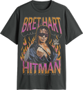 Flames Bret "Hitman" Hart T-Shirt product image 1