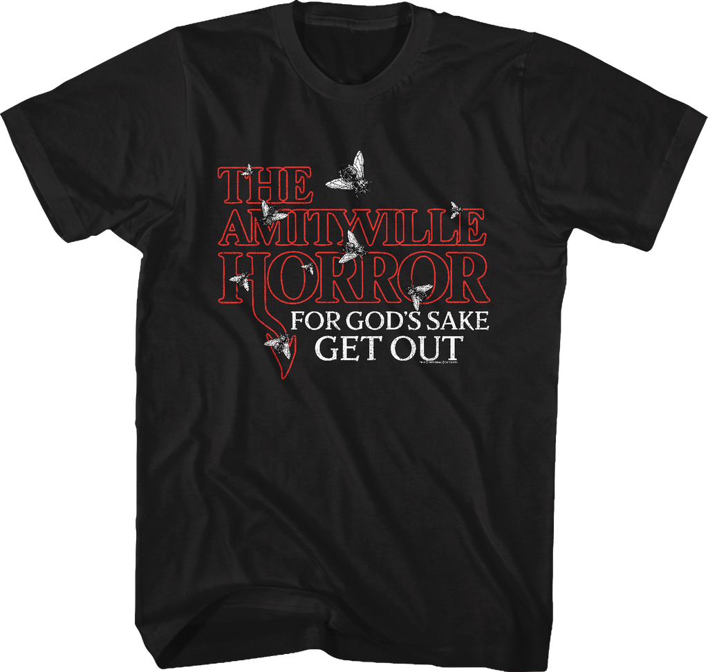 For God's Sake Get Out Amityville Horror T-Shirt product image 1