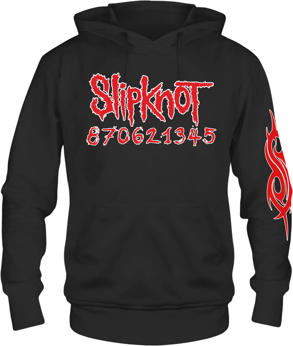 Front & Back Numbers Slipknot Hoodie product image 1