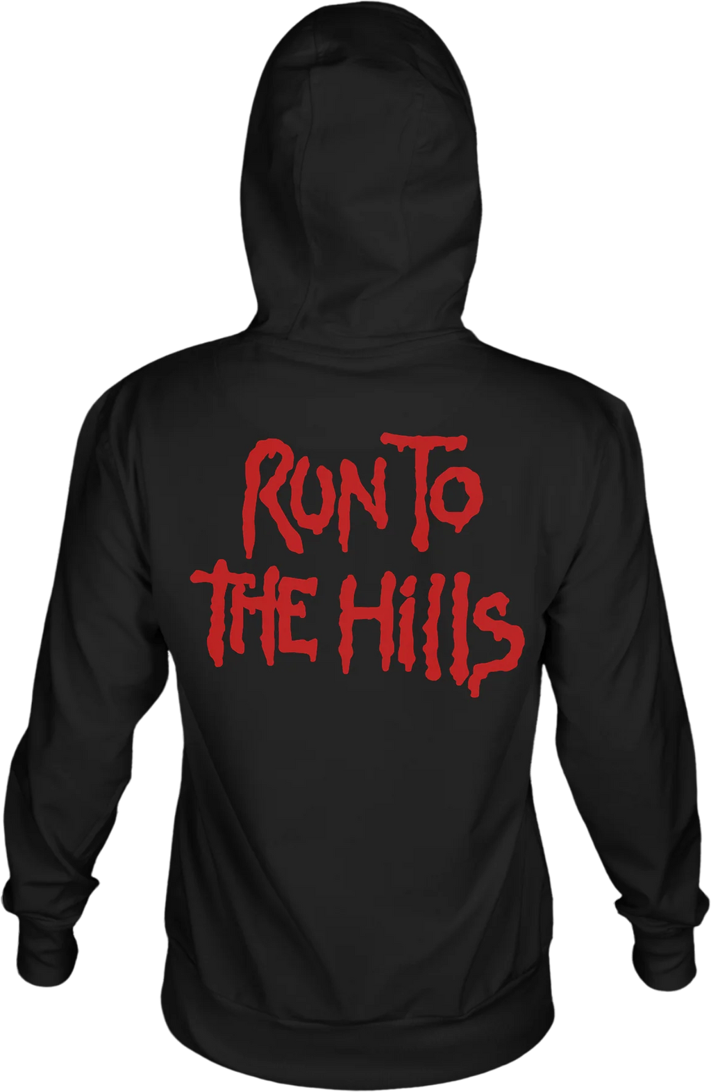 Front & Back Run To The Hills Iron Maiden Hoodie product image 3