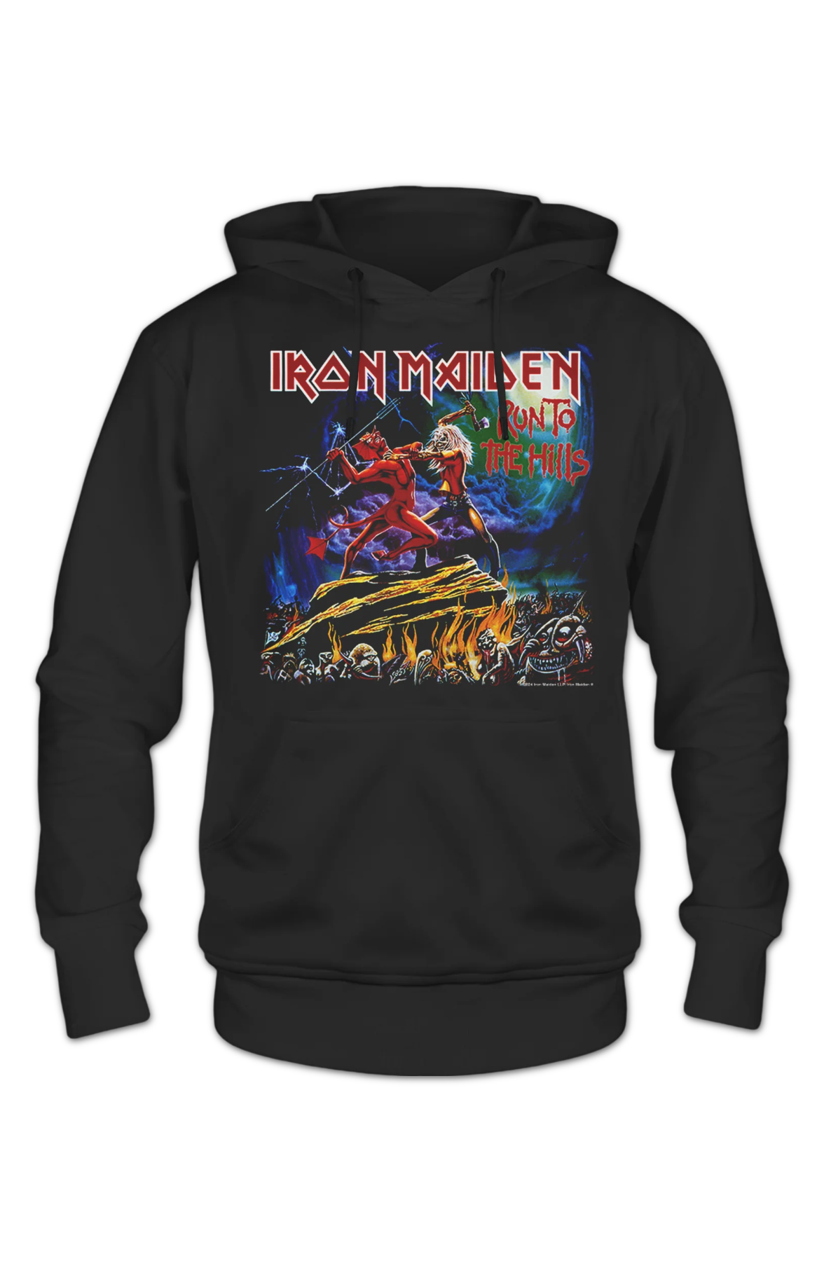 Front & Back Run To The Hills Iron Maiden Hoodie product image 2