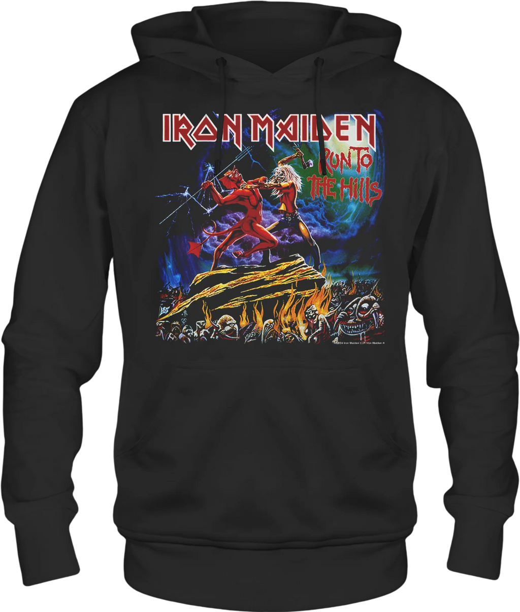 Front & Back Run To The Hills Iron Maiden Hoodie product image 1