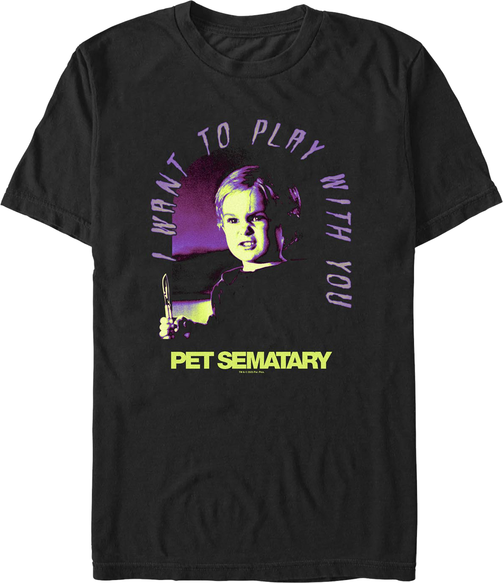Gage I Want To Play With You Pet Sematary T-Shirt product image 1