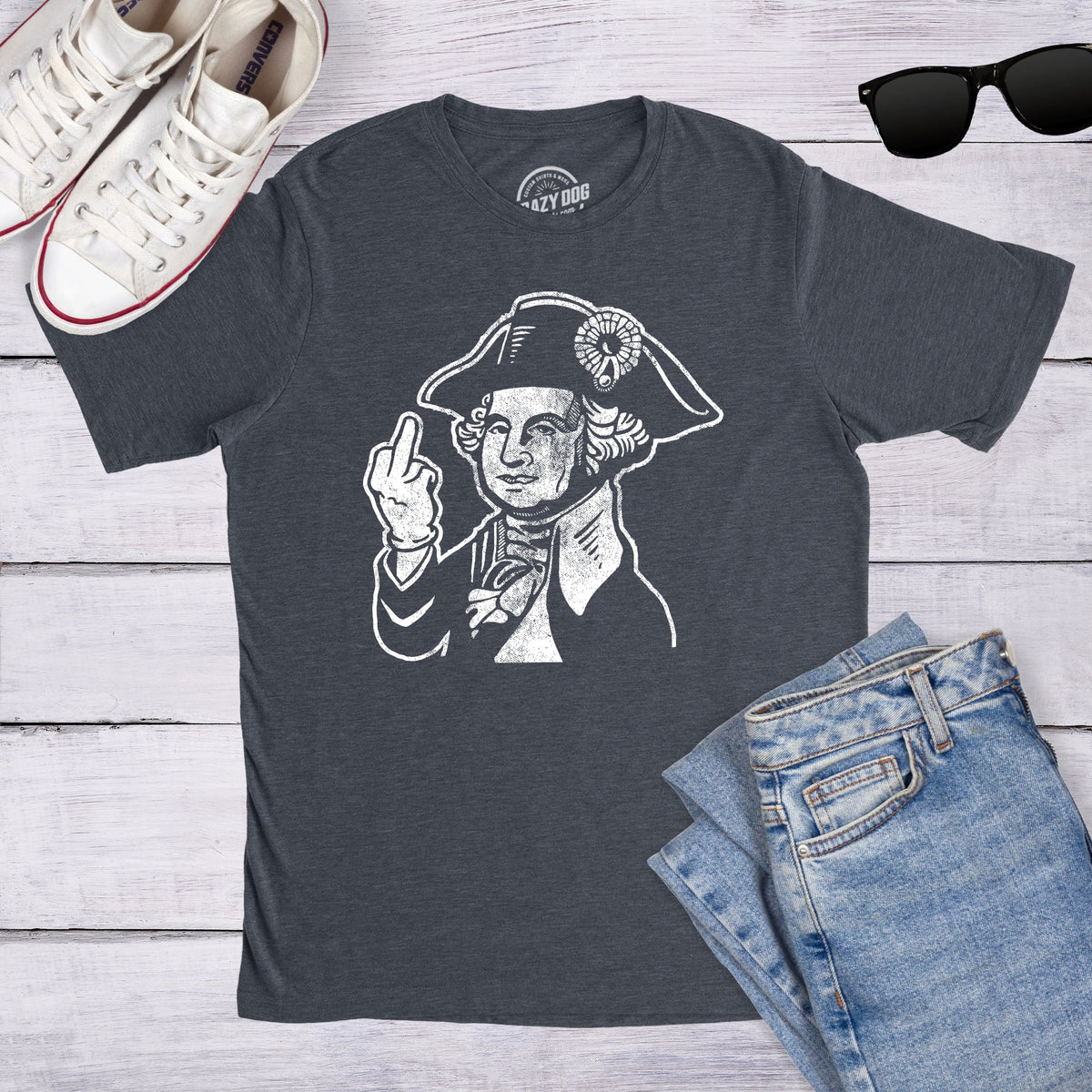 George Washington Middle Finger Men's T Shirt product image 2