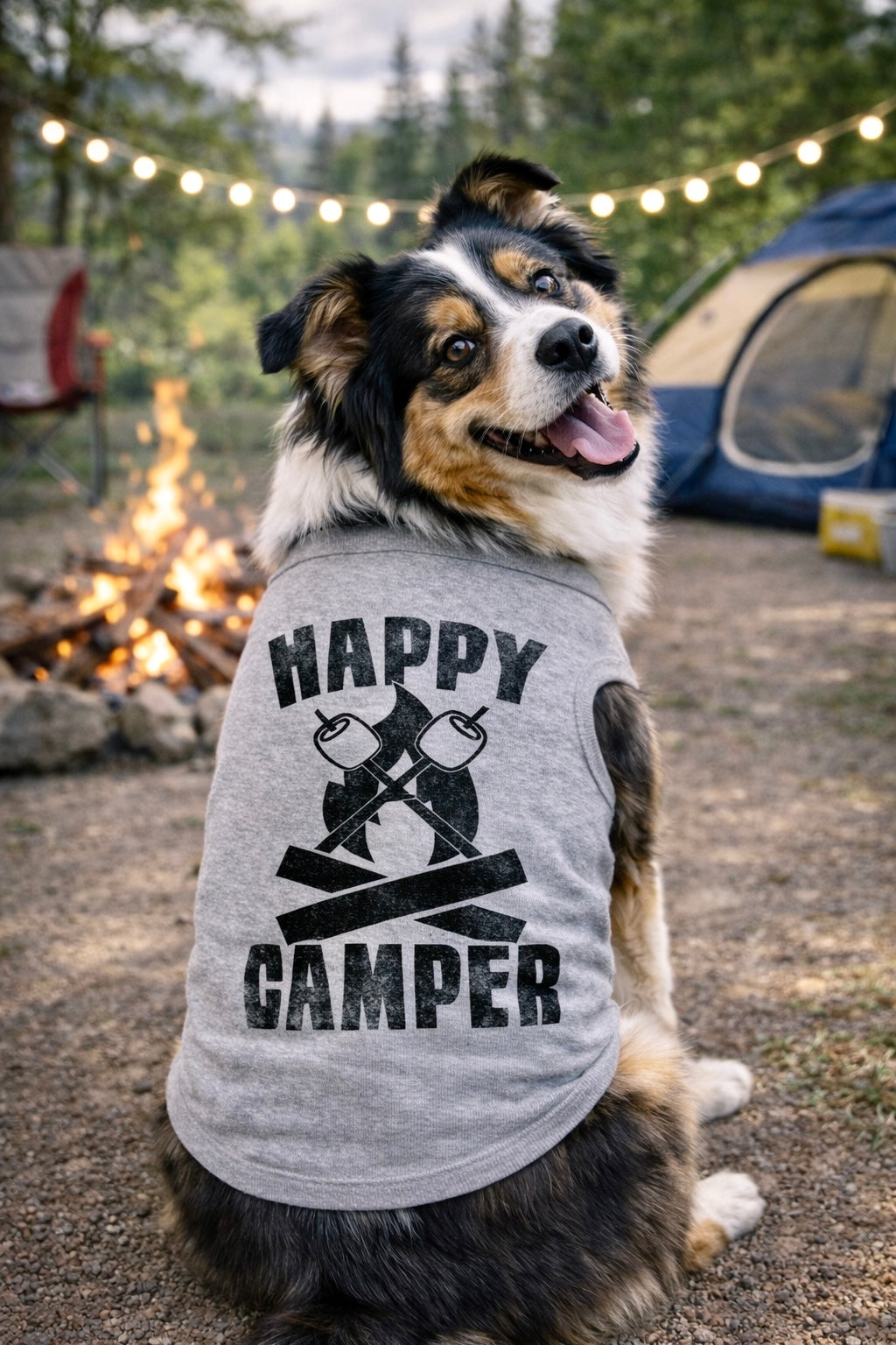 Happy Camper Dog Shirt product image 2