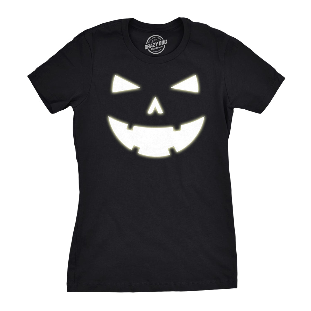 Happy Tooth Glowing Pumpkin Face Women's T Shirt product image 1
