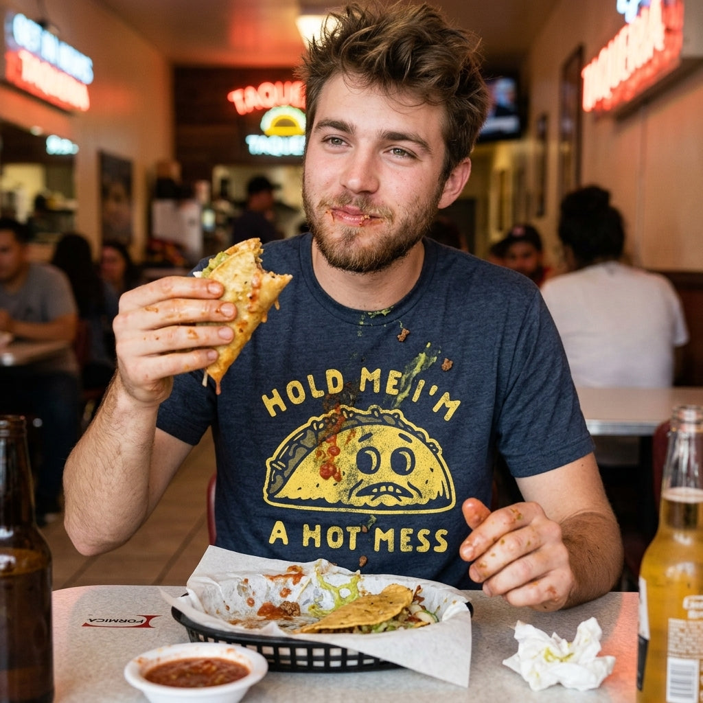 Hold Me I'm A Hot Mess Men's T Shirt product image 2